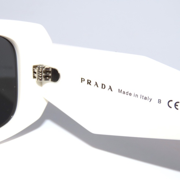 Prada SPR17WS 17 1425S0 Talc Dark Gray Sunglasses - Picture 6 of 6